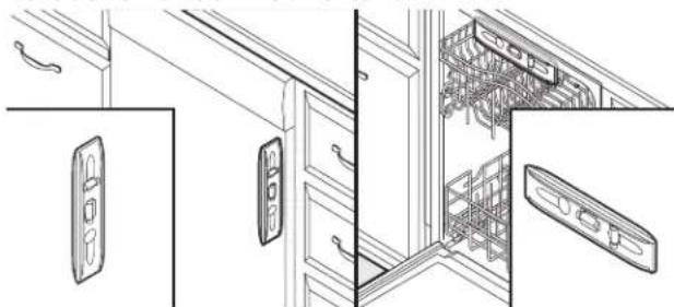 AMANA ADB1400AMW - Fixation du lave-vaisselle dans l'ouverture d'encastrement de l'armoire - 1