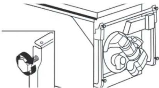 AMANA ADB1400AMW - Adjust leveling legs - 1