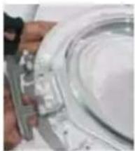 HAIER HWDQ90B416FWBB - SCHARNIER | TYPE 1 WERKTUIGEN - 25 TORX-SLEUTEL - 5