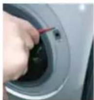 HAIER HWDQ90B416FWBB - TÜRSCHLOSS | TYP 1 WERKZEUG - KREUZSCHLITZSCHRAUBENDREHER, ZANGE, SCHLITZSCHRAUBENDREHER - 2
