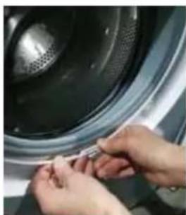 HAIER HWDQ90B416FWBB - PAKKING DEUR WERKTUIGEN - TORX MOERSLEUTEL, TANG, VLAKKE SCHROEVENDRAAIER, TWEE 7-PIJPSLEUTELS - 8