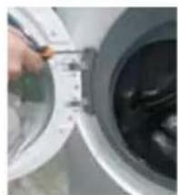 HAIER HWDQ90B416FWBB - SCHARNIER | TYP 1 WERKZEUG - 25er TORX-SCHLÜSSEL - 3