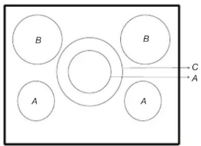 JENN-AIR JIC4530KB - Diamètre minimum de la base de la casserole/poèle pour les différentes zones de cuisson - 1