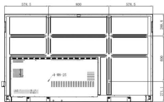 OPTOMA Interactive Flat Panel - Installation par montage mural - 8