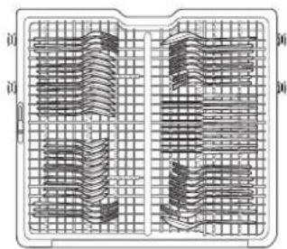 LG LDTH7972S - Chargement des couverts dans le panier à couverts - 1