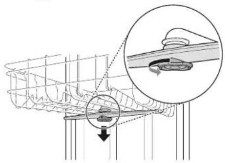 LG LDTH7972S - Limpieza del brazo rociador superior - 1