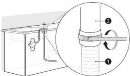 LG LDTH7972S - Connecting to Disposal or Waste Tee with Air Gap - 1