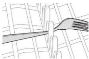 LG LDTH7972S - Rabattre les tiges pour les couverts - 2