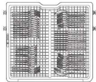 LG LDTH7972S - Carga de cubertería en la bandeja para cubiertos - 1