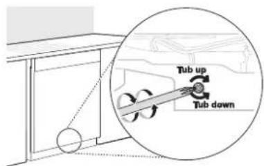 LG LDTH7972S - Adjusting Rear Leveling Foot - 1