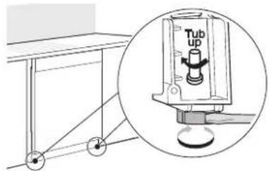 LG LDTH7972S - Adjusting Front Leveling Feet - 1