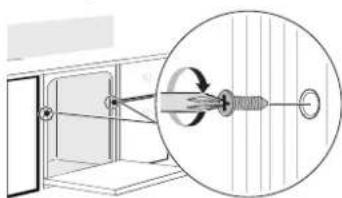 LG LDTH7972S - Sujeción del lavavajillas al bastidor del gabinete - 3