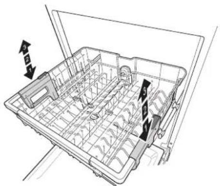 LG LDTH7972S - Height Adjustable Upper Rack - 1