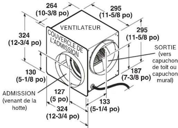 BOSCH DHG602DUC - Installation du ventilateur flexible à distance - 1
