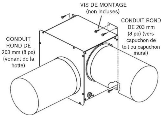 BOSCH DHG602DUC - Installation du ventilateur flexible à distance - 3