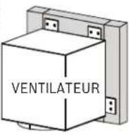 BOSCH HDDREC5UC - OPTION de montage à distance du ventilateur - 1