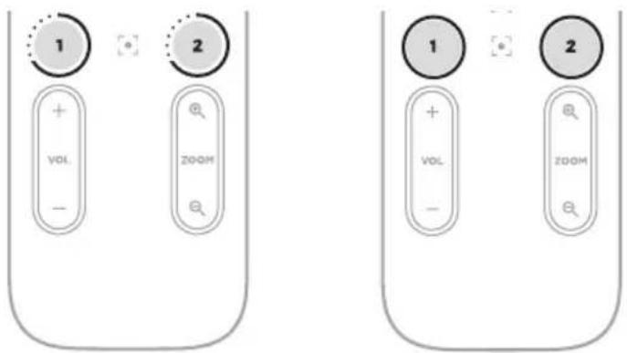 BOSE Videobar VBS - Guardary recuperar un preajuste - 1