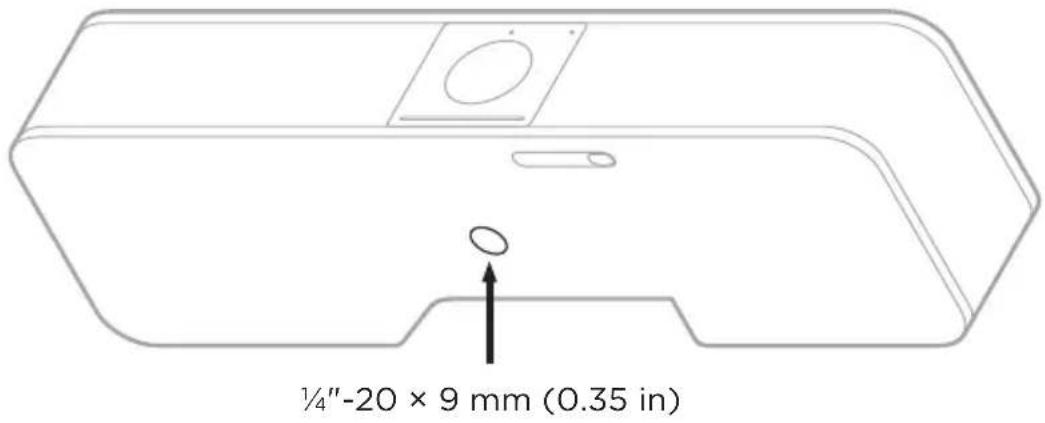 BOSE Videobar VBS - 将VB-S安装在摄像机架或三脚架上 - 1