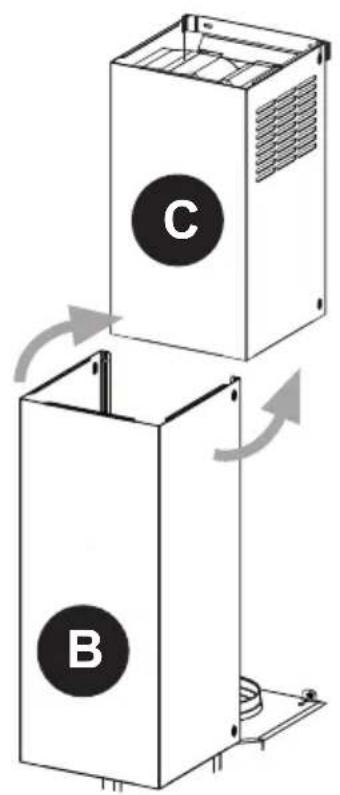 C B
