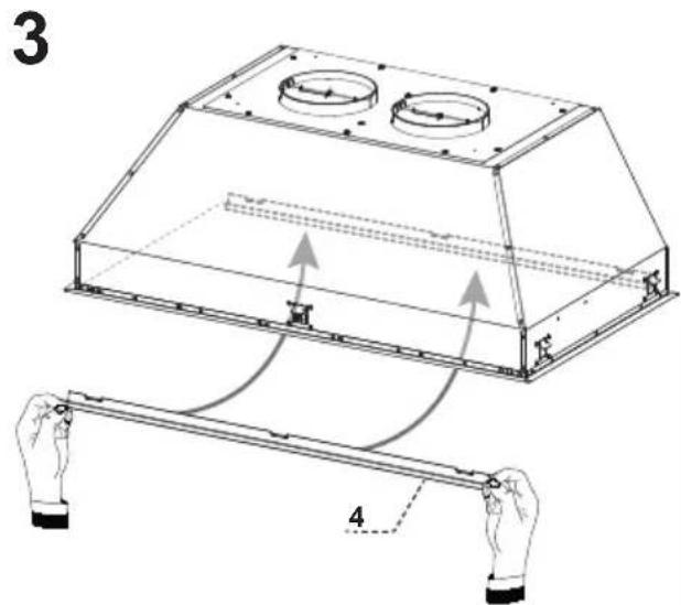 BERTAZZONI KIN48XT - For Non-Ducted Recirculation Option - 4