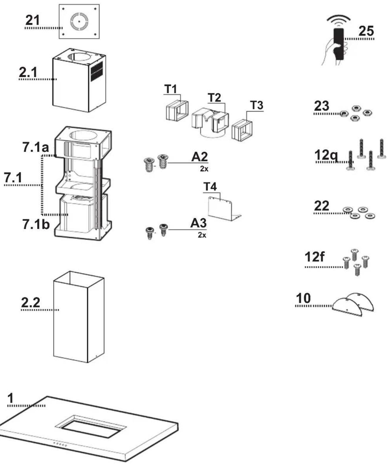 BERTAZZONI KTI42XT - WARNING - 13