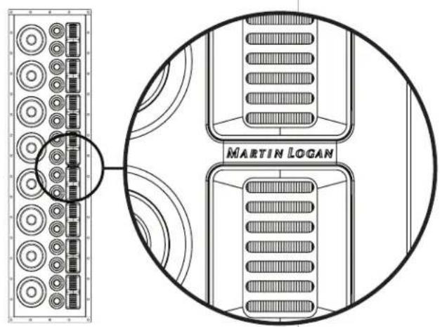 Martin Logan Statement 40XW - ÉTAPE 21 (FACULTATIF) APPLIQUEZ LE BADGE DU LOGO - 1