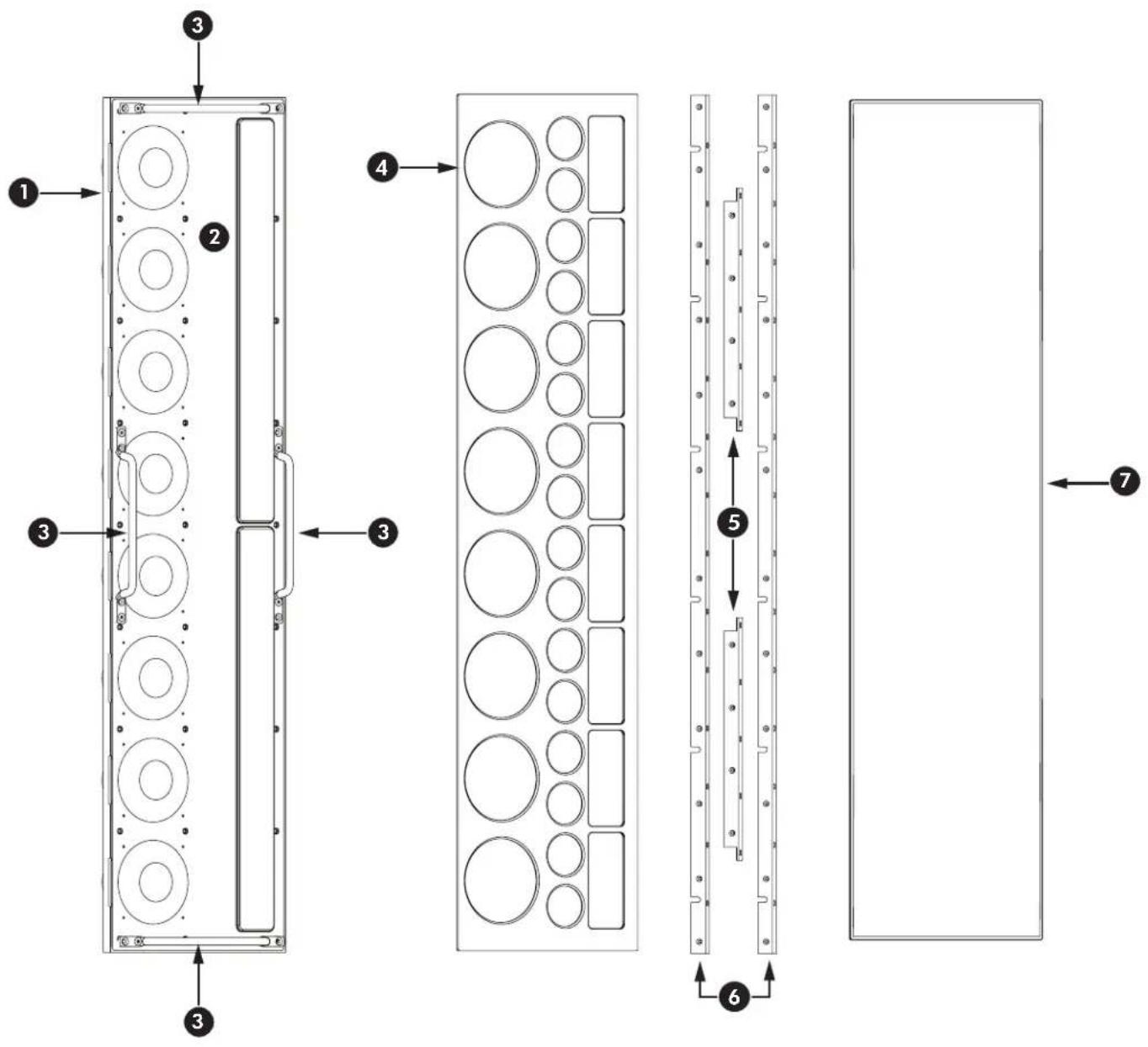 Martin Logan Statement 40XW - IDENTIFICATION DES COMPOSANTS - 1