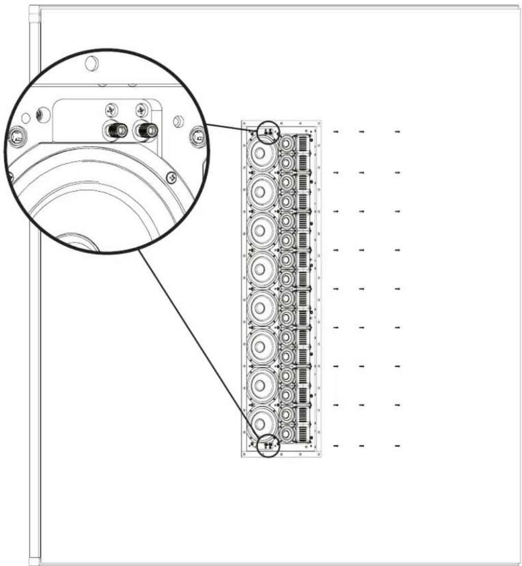 Martin Logan Statement 40XW - STEP 19: SECURING THE DRIVER ASSEMBLY - 1