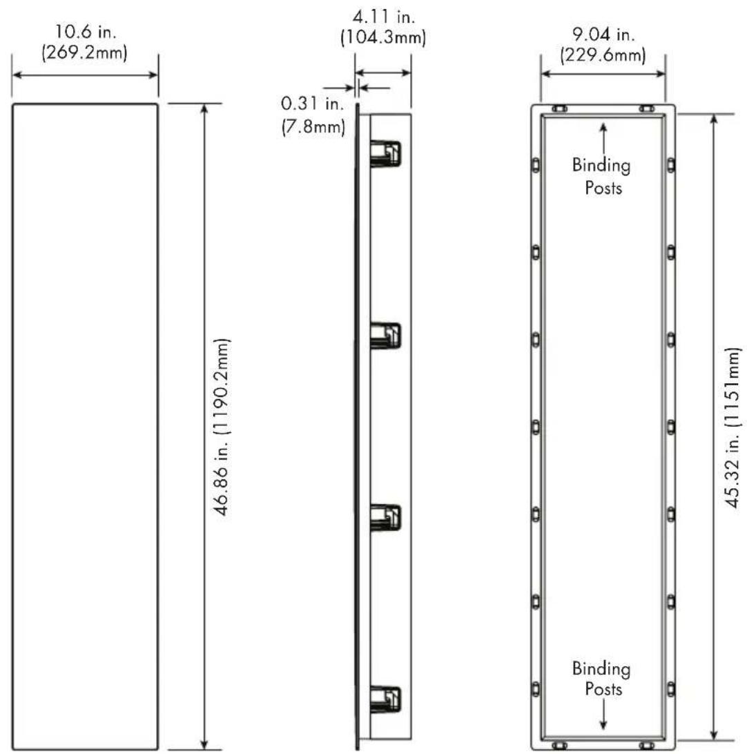 Martin Logan Monument 7XW - DIMENSIONAL DRAWINGS - 3