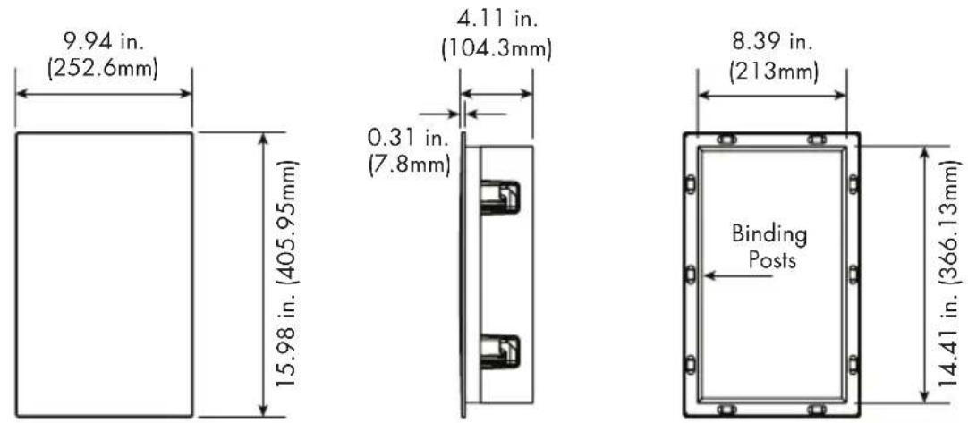 Martin Logan Monument 7XW - DIMENSIONAL DRAWINGS - 1