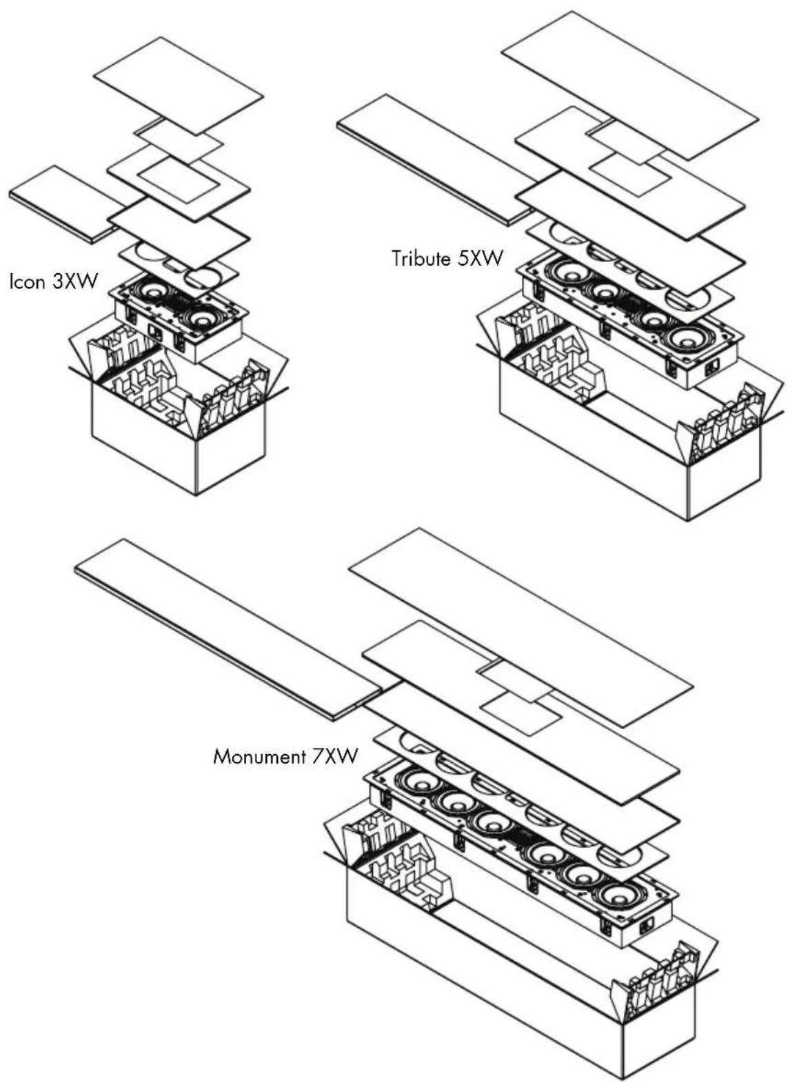 Martin Logan Monument 7XW - LISTE DE VÉRIFICATION DU CONTENU - 1