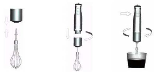 ROTEL U398CH2 - • USING THE WHISK - 1