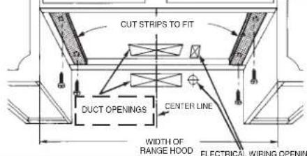 BROAN BXT130WW - MOUNT HOOD SO THAT BOTTOM OF HOOD IS 20"-25" ABOVE COOKING SURFACE. - 8