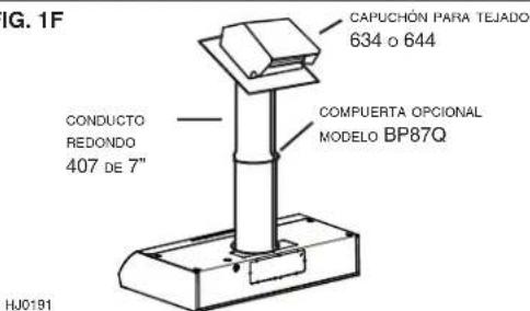 BROAN BXT130WW - PLANIFICACION DE LA INSTALLACION DE LOS CONDUCTOS - 6
