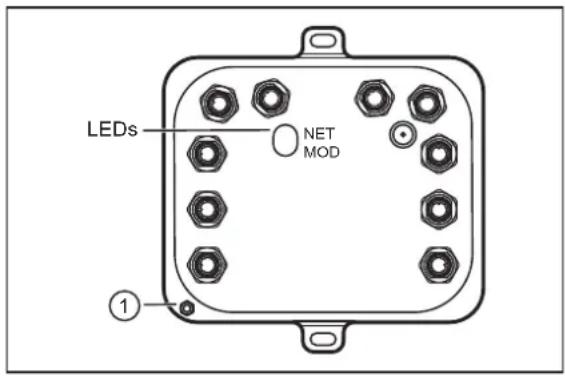 IFM VSE951 - Éléments de service et d'indication - 1