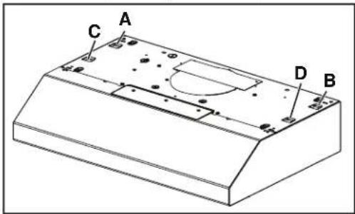 BROAN BCSEK124SS - Instale la campana (Soporte EZ1) - 1