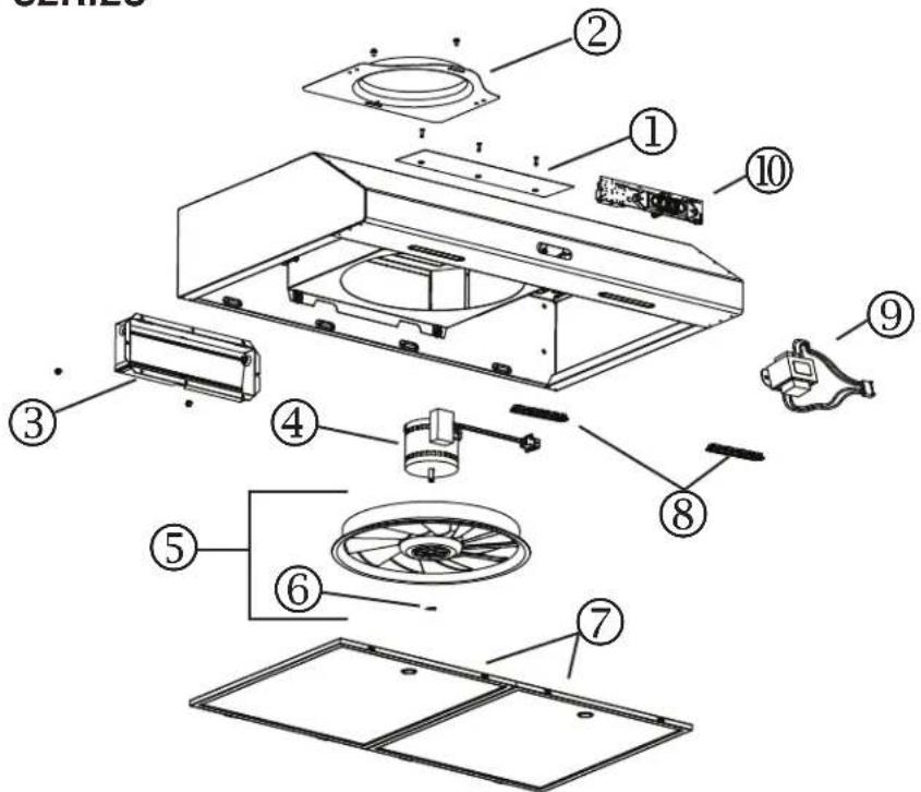 BROAN BCSEK124SS - REPLACEMENT PARTS AND REPAIRS - 1
