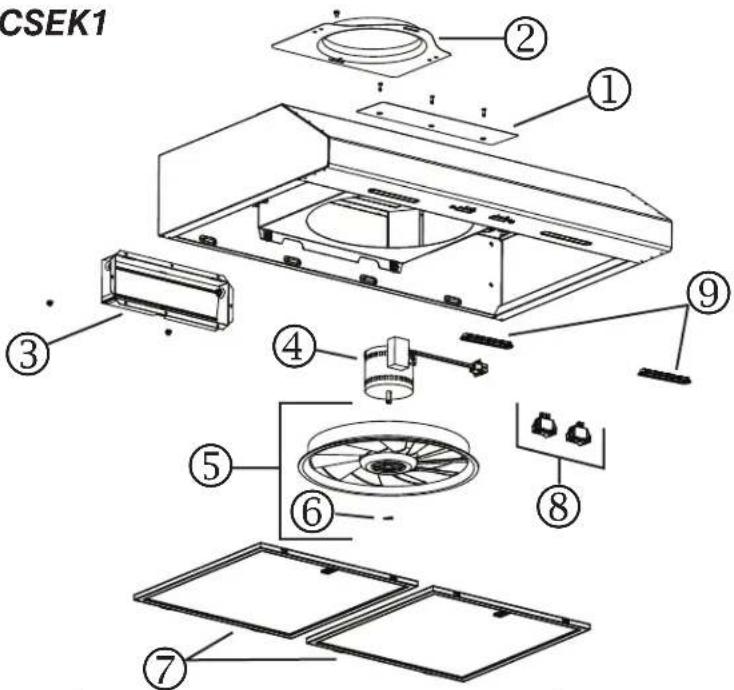 BROAN BCSEK124SS - INSTALLATION AVEC CONDUITS SEULEMENT - 2