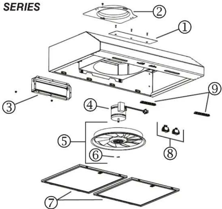 BROAN BCSEK124SS - REPLACEMENT PARTS AND REPAIRS - 1