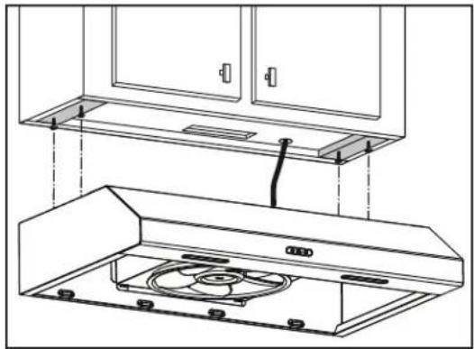 BROAN BCSEK124SS - Install the Hood (Standard Installation) - 1