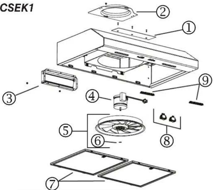 BROAN BCSEK124SS - INTERRUPTOR DE LA LUZ - 7