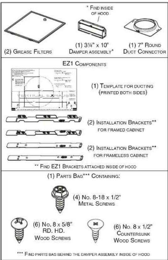 BROAN BCSEK124SS - Contents - 1