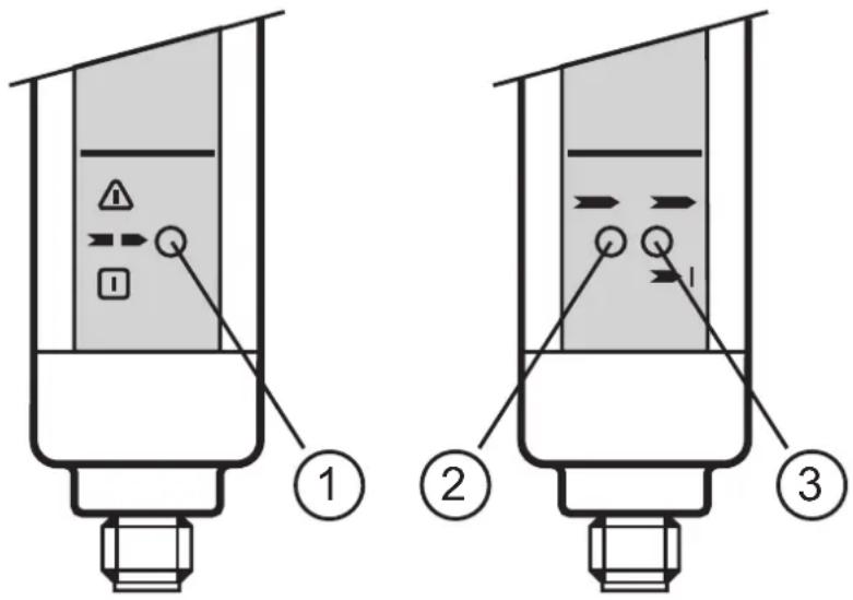 IFM OY454S - Éléments de service et d'indication - 1