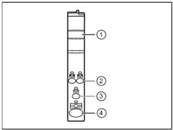 IFM DF2520 - Eléments de service et d'indication - 1