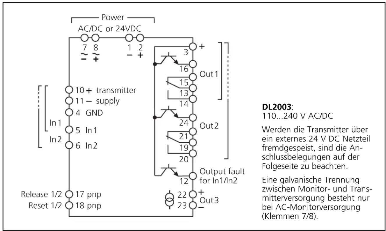 IFM DL2003 - Elektrischer Anschluss - 1