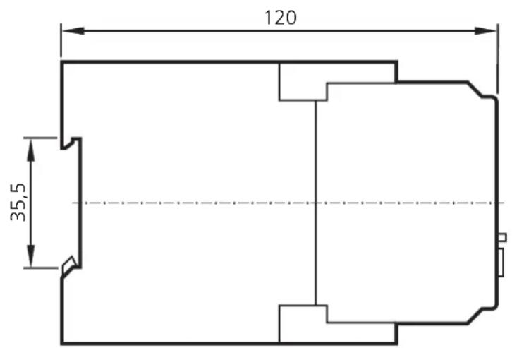 IFM DL2003 - Schéma d'encombrement - 2