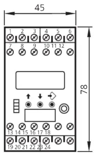 IFM DL2003 - Schéma d'encombrement - 1