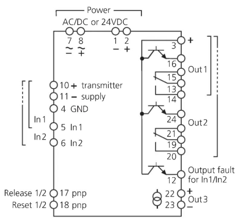 IFM DL2003 - Raccordement électrique - 1