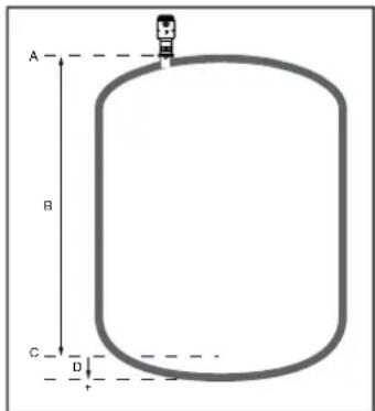 IFM LW2120 - Explication de la compensation de hauteur pour la cuve : - 1