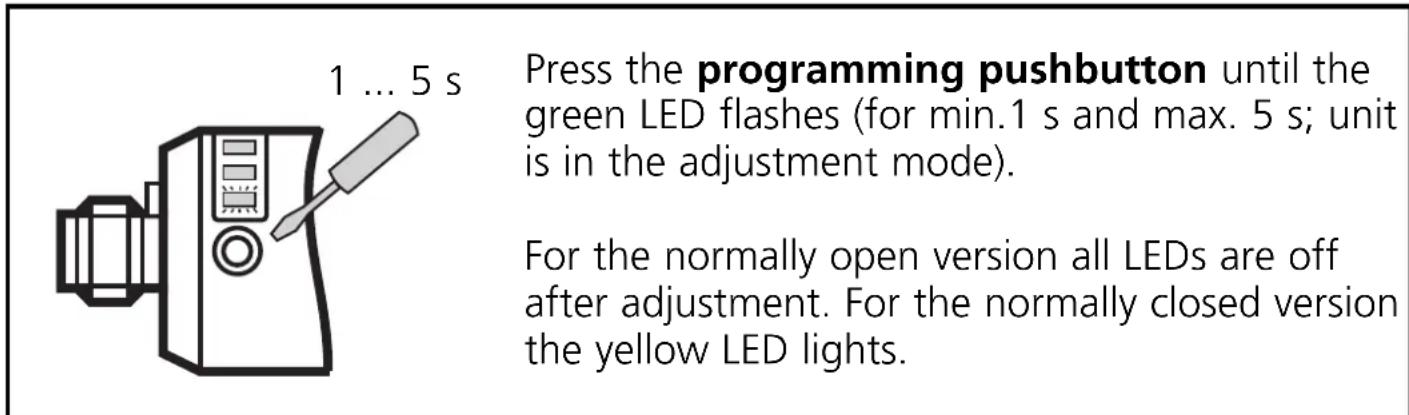IFM KN0006 - Empty adjustment - 1